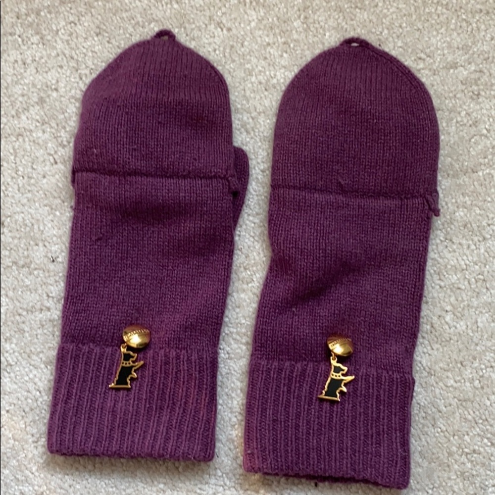 Juicy Couture authentic purple fingerless gloves